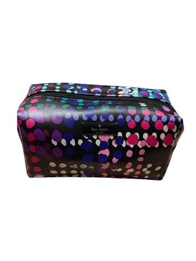 Kate Spade New York Polka Dot Leather Cosmetic Bag
